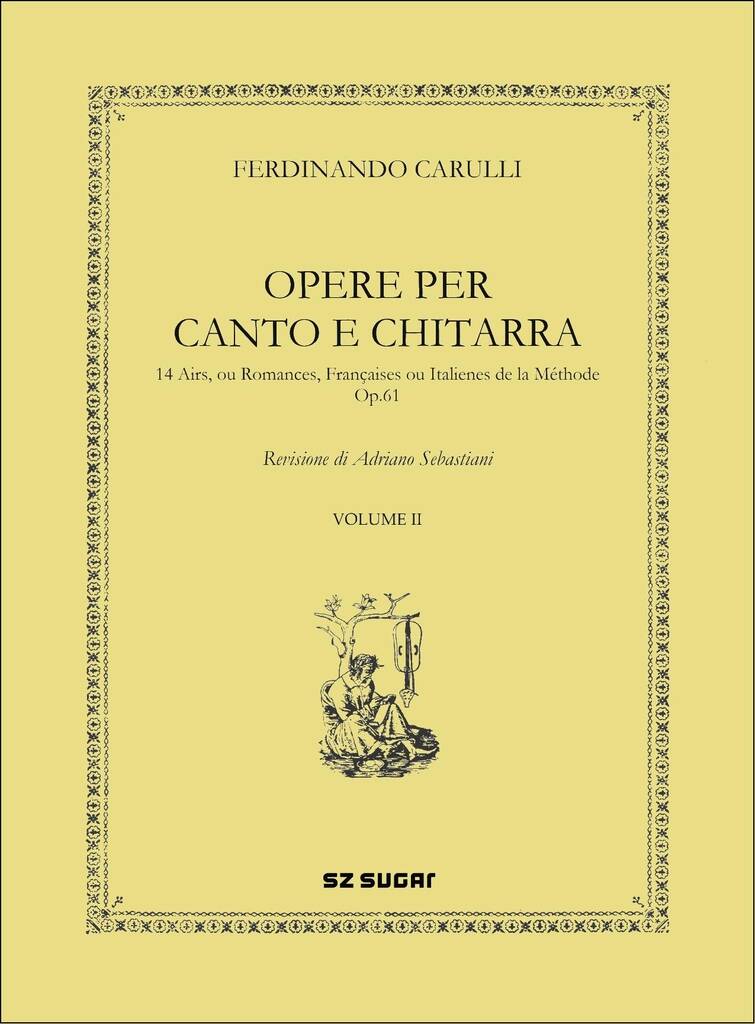 Opere Per Canto e chitarra volume II